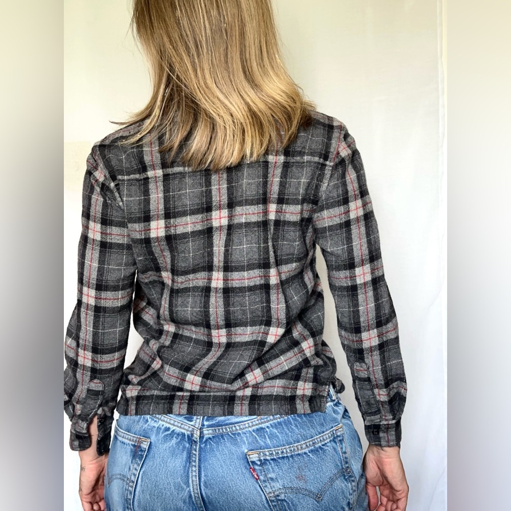 Pendleton Plaid Wool Zip-Up Shirt - image 3